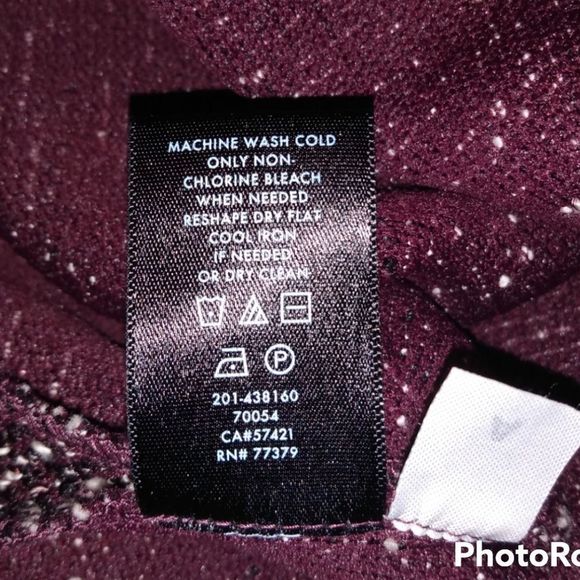 Ann Taylor Burgundy & White Speckled Top with Cute Knot Tie Sleeves . 😍😍😍 - Picture 6 of 7